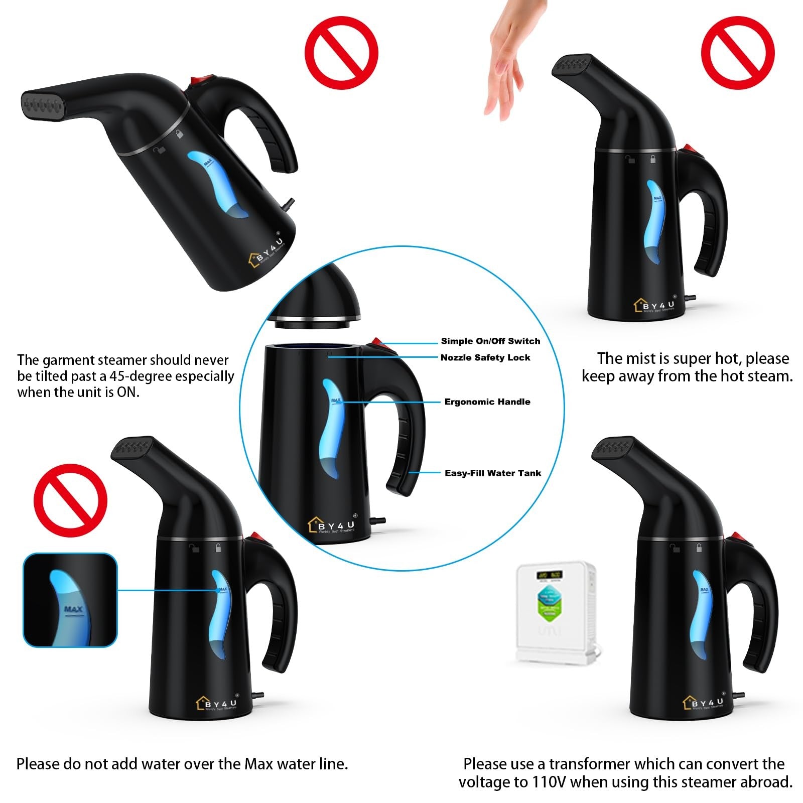 Travel Size Steamer for Clothes,Handhe