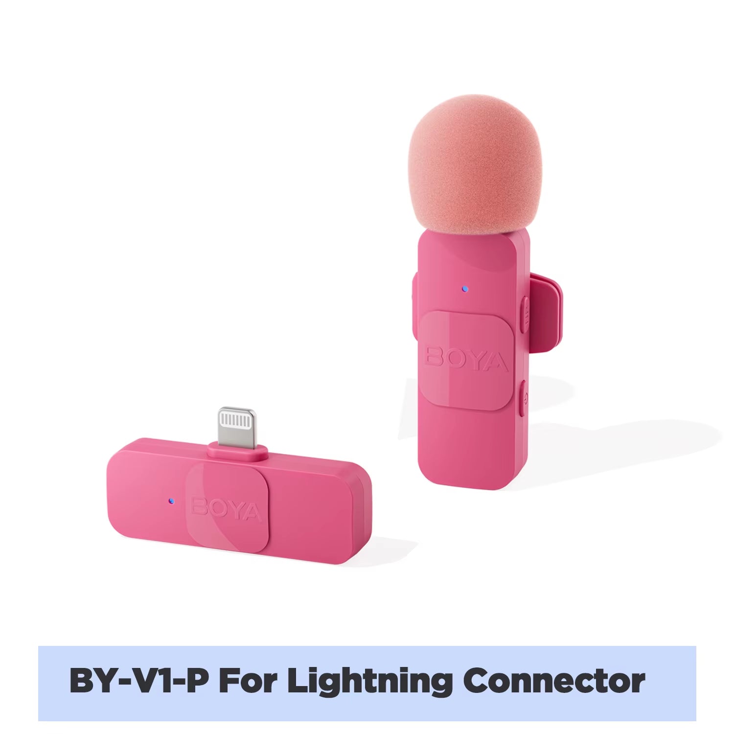 BY-V Professional Wireless Lavalier Mini Microphone for Iphone Ipad Android Live Broadcast Gaming Recording Interview Vlog