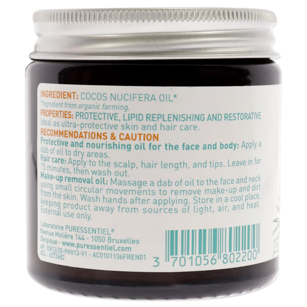 Organic Vegetable Oil - Coconut , 3.4 Oz Oil