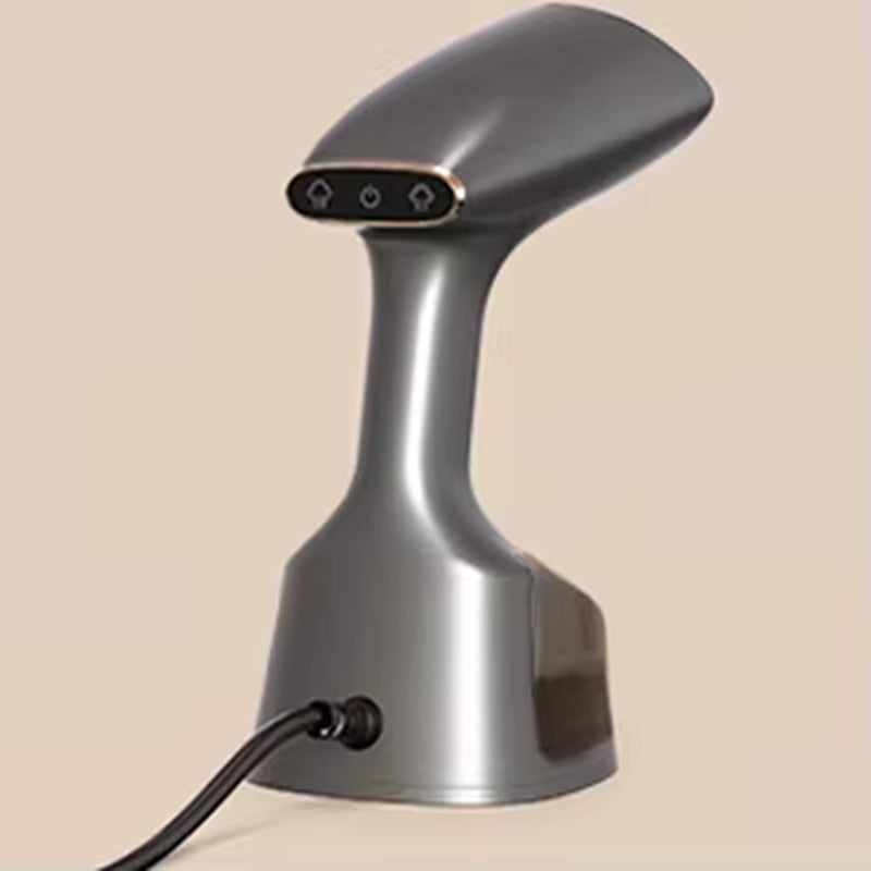 E16 High Power Handheld Garment LED Touch 1800W Gray Gold Metallic Paint LCD Screen 2 Steam Settings Garment