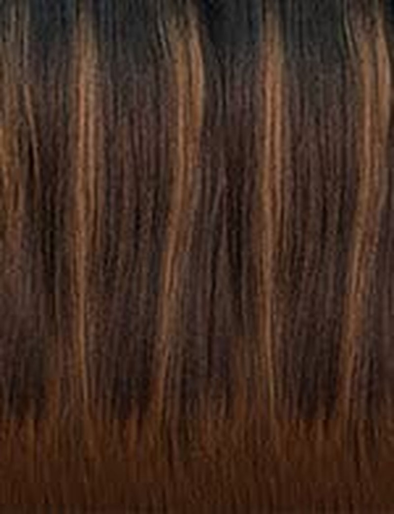 What Lace 13X6 Wigs - Arabella 28 Inch Human Hair Blend Lacefrontal Glueless Synthetic with Natural Density Preplucked Hairline (COLORMELTCHOCOLATE)