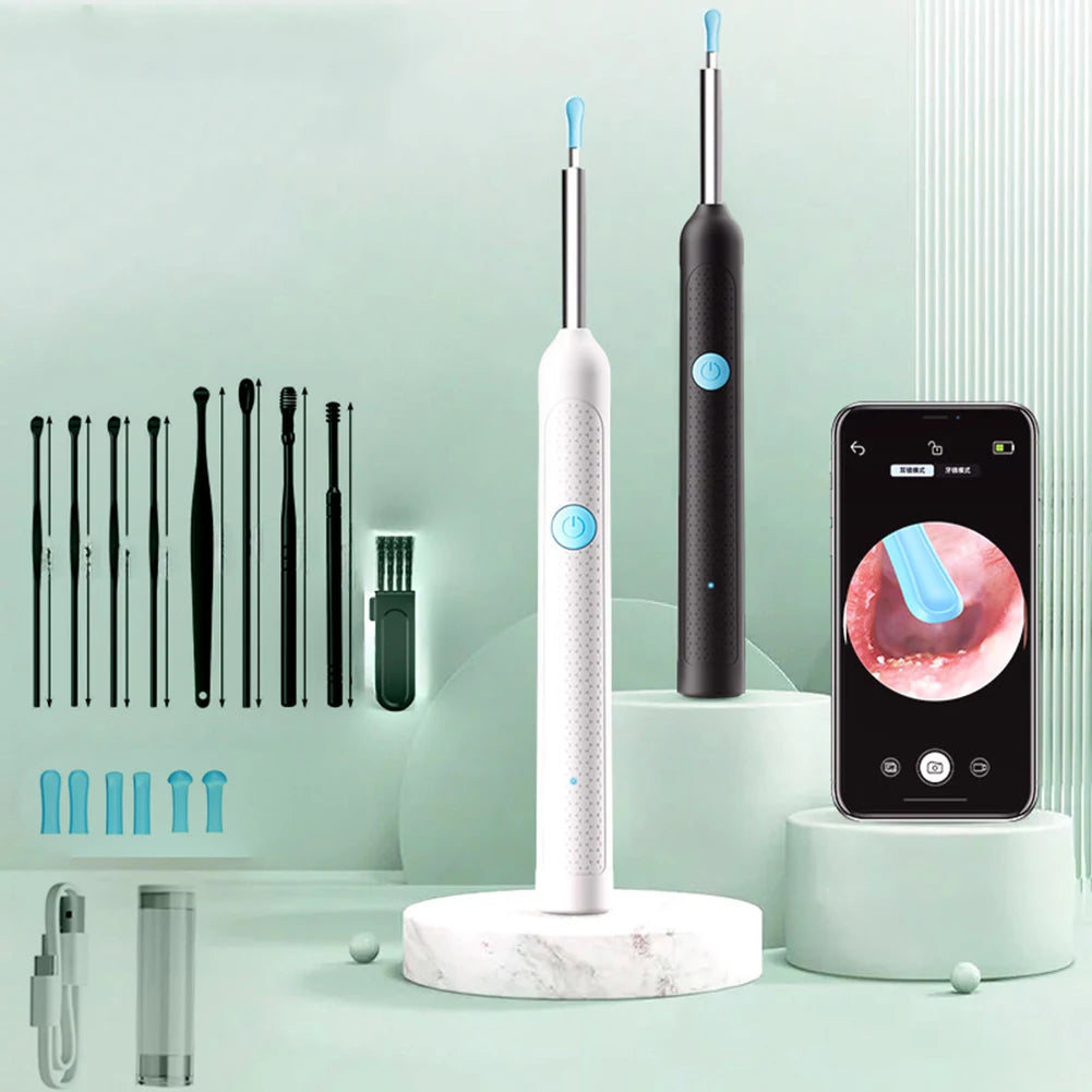 Smart Visual Ear Cleaner Set with Camera Otoscope Ear Cleaner Rechargeable Endoscope Earpick Health Care Set
