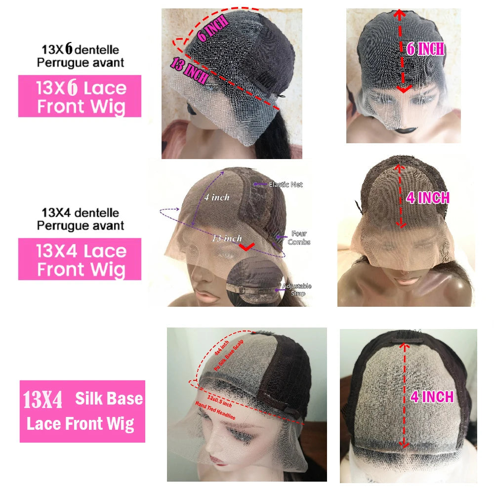 Highlighted Wigs 13X6 Lace Front Wigs 100% Human Hair Wigs 180 Density Body Wave Wigs for White Women Real Human Hair