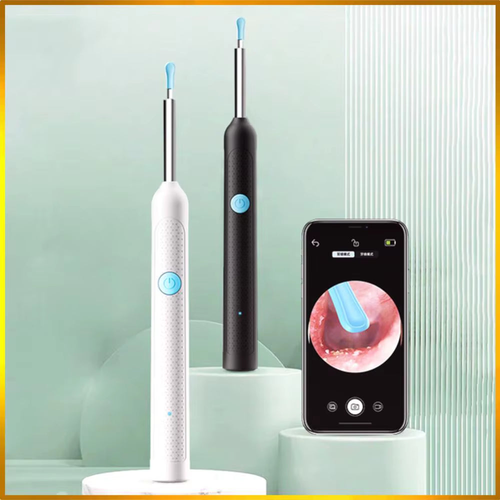 Smart Visual Wax Removal Tool with Camera Otoscope Ear Cleaner Rechargeable Endoscope Earpick Health Care Set