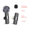 Wireless Lavalier Microphone for Iphone Recording Mic for Video Podcast Vlog Youtube Mini Microphone for Iphone 16/14/13/12/SE ﻿