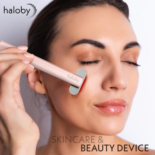 5 in 1 Facial Wand | Microcurrent Device for Anti-Aging, Red & Blue Light Therapy, Face Massager for Rejuvenation, LED Light Therapy, Heat Therapy, Skin Care Tool: Lift Skin, for Damaged Skin