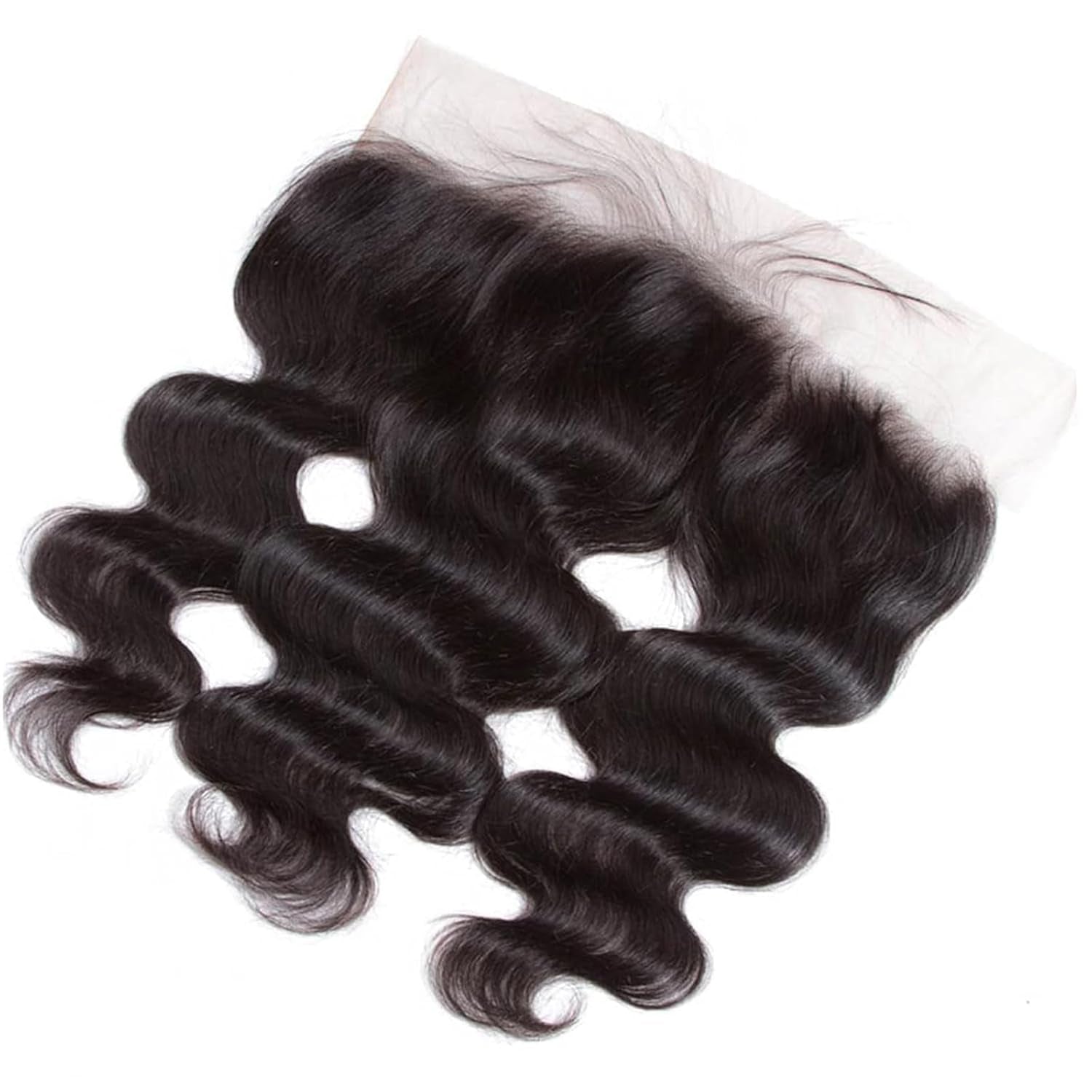 13X4 Lace Frontal Closure Body Wave Ear to Ear HD Lace Frontal 14 Inch Brazilian Human Hair Closure Free Part 150% Density Body Wave Hair Extensions Pre Plucked Natural Black