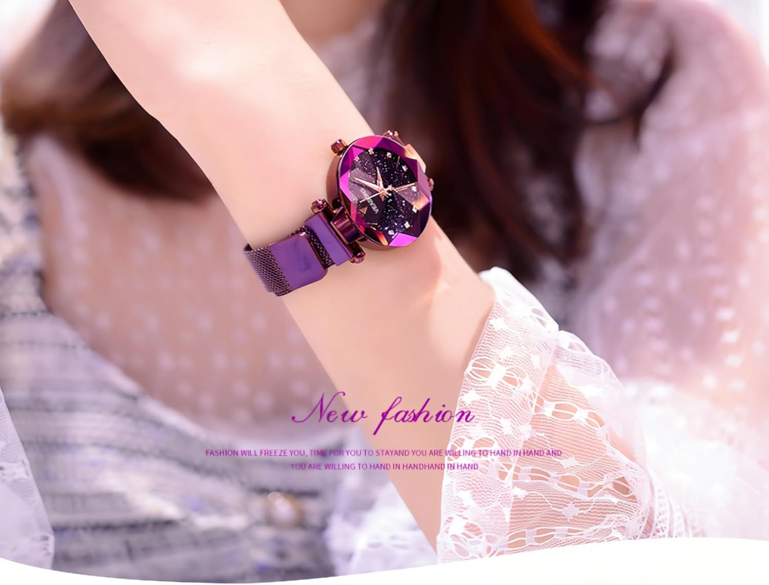 Fashion Women'S Luxury Diamond Watches - Casual Quartz Wristwatches, Stainless Steel, Simple Style, Waterproof, Elegant Ladies Watches