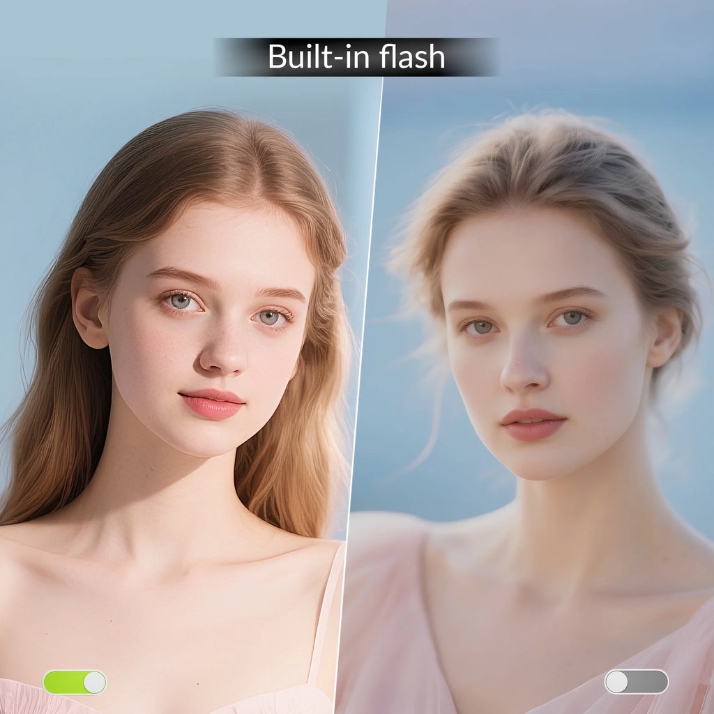 64MP 5K Autofocus Digital Camera with Wifi and App Control, 16X Zoom, Anti-Shake, and Flash – Compact Vlogging and Travel Camera with SD Card and 2 Batteries