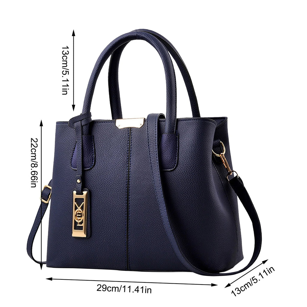 TAIAOJING PU Leather Cross Body Bag Woman Fashion Handbag Simple Bag Large Capacity One Shoulder Women Bag